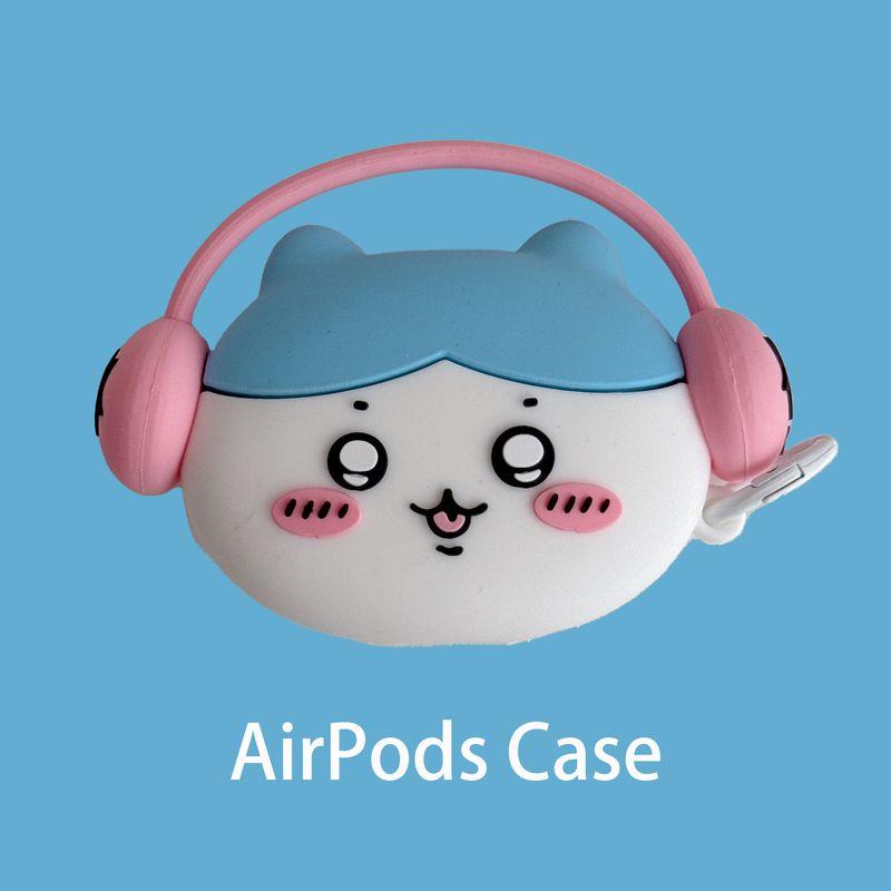 

Wow Xiaoba Earphone Soft Case AirPods Pro2 Generation Applicable Apple AirPods Neutral/2/3/4 Generation Bluetooth Earbuds Case Cartoon Protective Case AirPods Pro/Pro2 Neutral Music small eight + ring