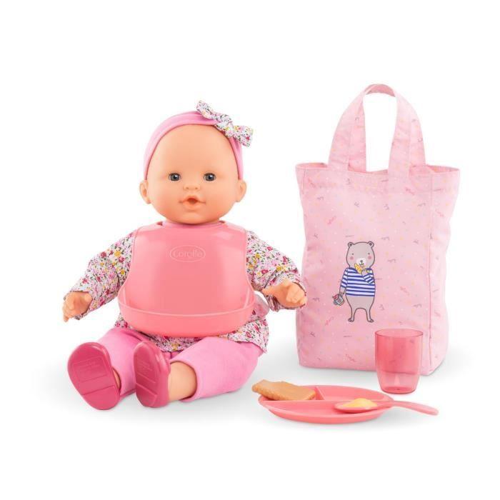 Coffret Repas Pour Poupon 36 Et 42cm COROLLE - Accessoires Pour Grand Poupon Dès 2 Ans