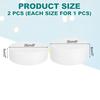 uxcell Round Foam Cake Dummy, 8 inches x 2 inches / 8 inches x 3 inches, White, Fake Cake for Wedding & Birthday Parties, Decoration & Display, 2-Pack