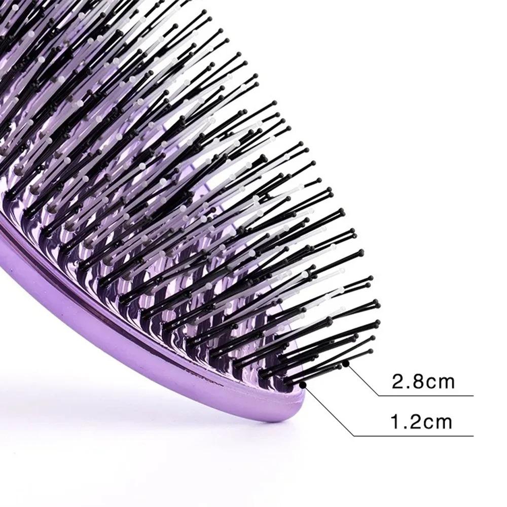 Premium Head Massager Scalp Brush Rose Gold ABS Plastic Wet Dry Hair Detangling Shampoo Massage Comb Styling Accessories