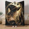 1pc Witch's Moonlit Journey Home Decor Blanket Gift for Room Bedroom,Living Room, Travel, Camping, Car Blankets