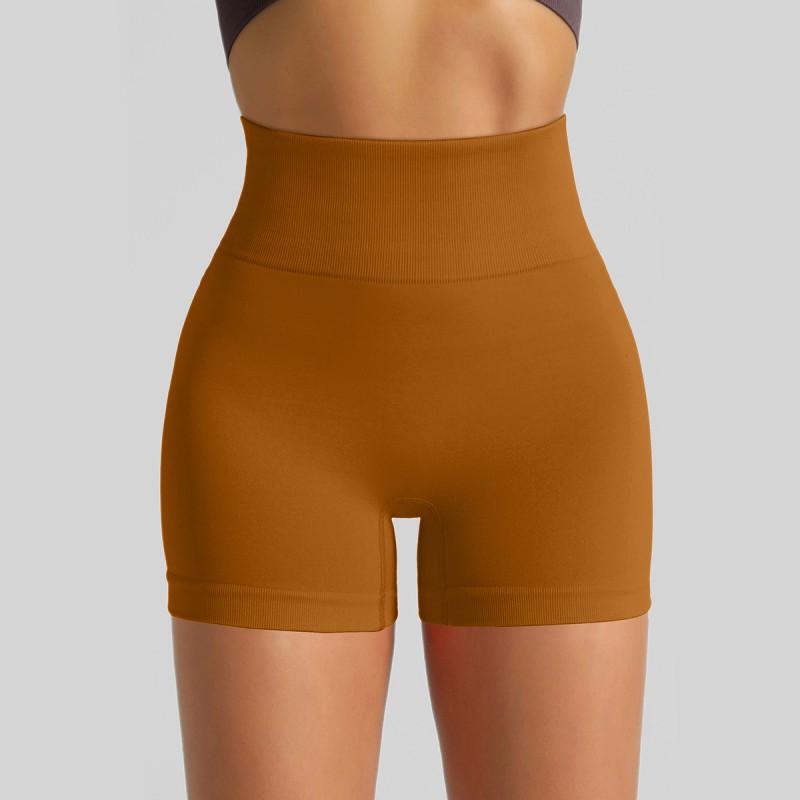 High-Waisted Seamless Yoga Shorts Women Butt-Lifting 3/4 Length Running Gym Leggings Quick-Dry Stretchy Workout Pants