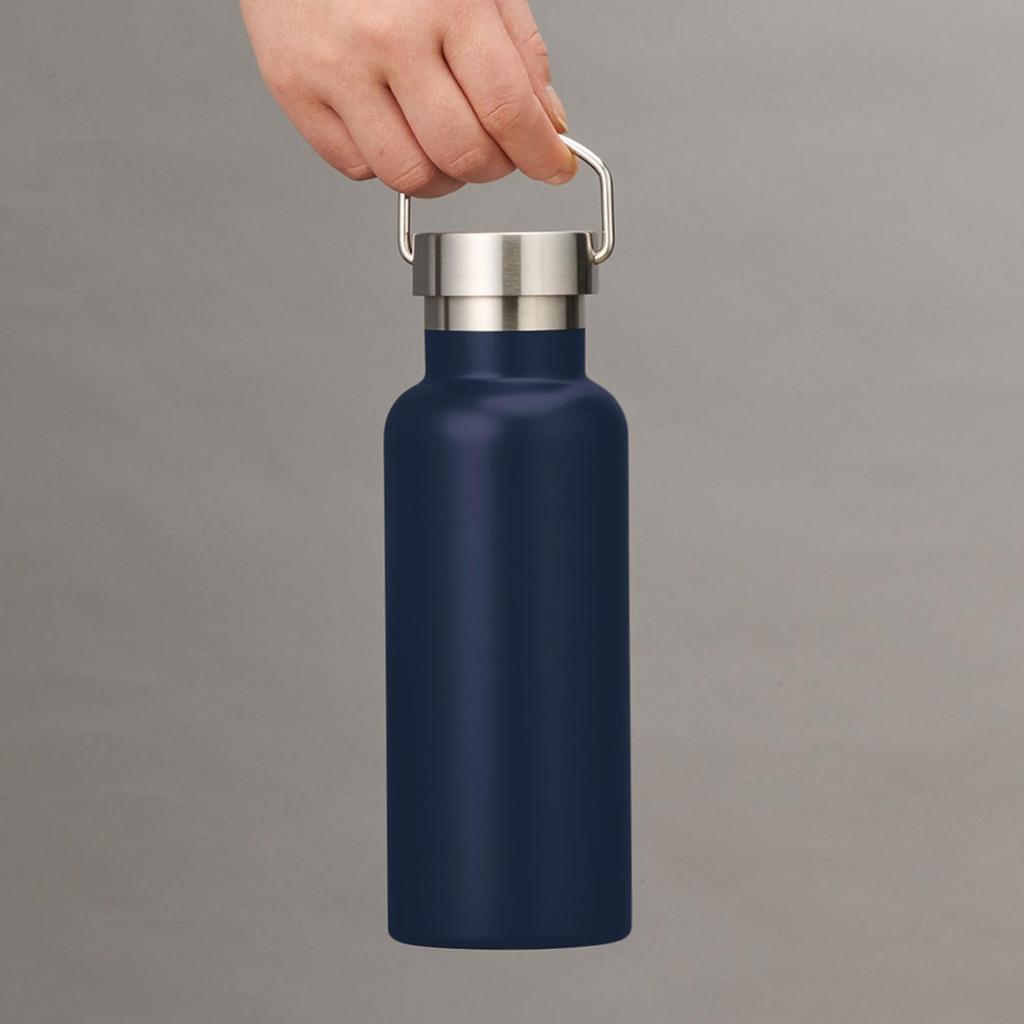 520ml Metal Handle Thermos Bottle with Handle Double Vacuum and Cold Water with Perfect for Outdoor and Metal Perfect for Day Insulated, Insulated,