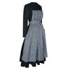 Halloween Maria Cosplay Costume Black White Striped Apron Dress Sound Of Music Nun Outfit Party Performance
