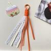 Lace Keychain Braided Rope Charm Pendant Keyring  Simple All-Matching Bag Decoration Jewelry Accessories