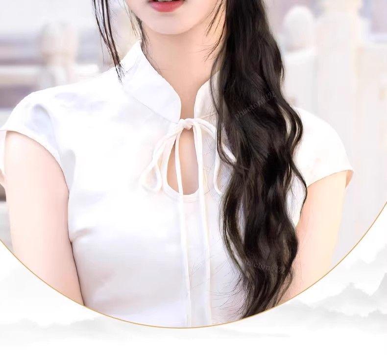 Chinese Water Ripple Ponytail Claw Clip for Hanfu, Cheongsam & Traditional Styles