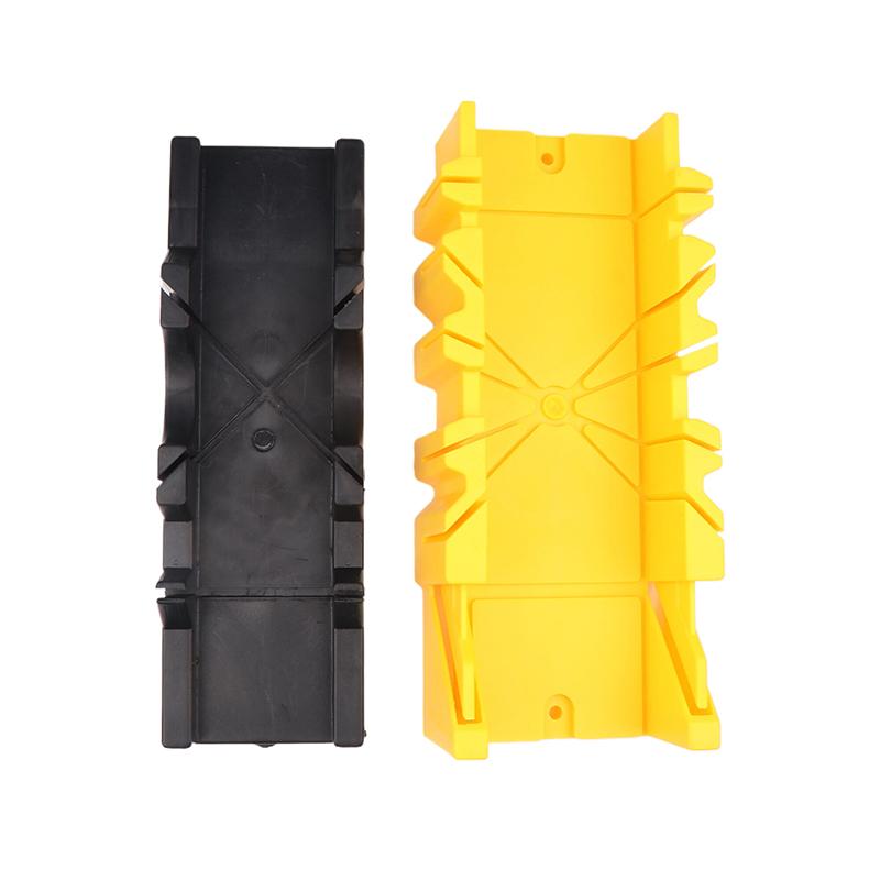 1Pc 45/90 Degree 1pcs Wood Cutting Clamping Miter Saw Box Woodworking Angle Cutting For Carpenter Gypsum Oblique Cutting Tool