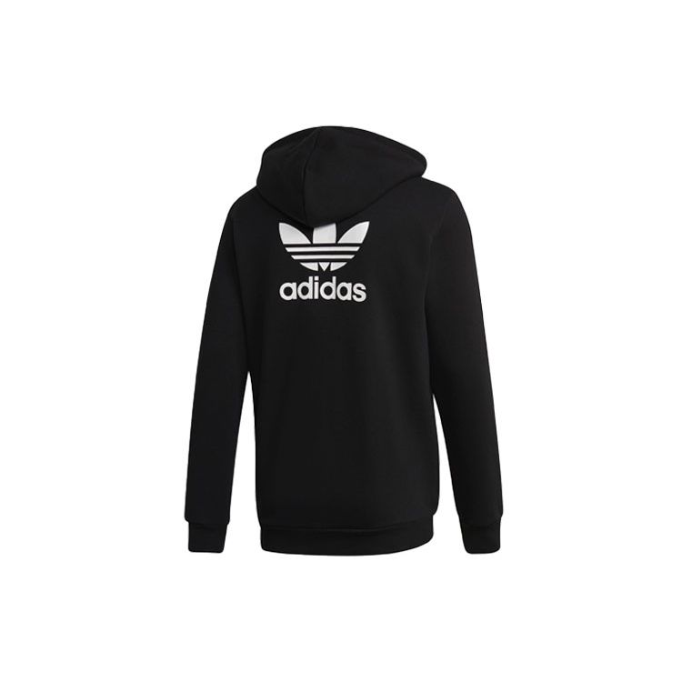 adidas Originals Men s Black Fleece Full-Zip Hooded Jacket DN6016 S