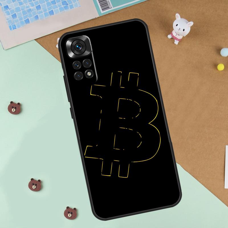 Bitcoin Case For Xiaomi Redmi 14C 10C 12C 13C Cover For Redmi Note 14 Pro 13 9 10 11 12 10S 11S 12S