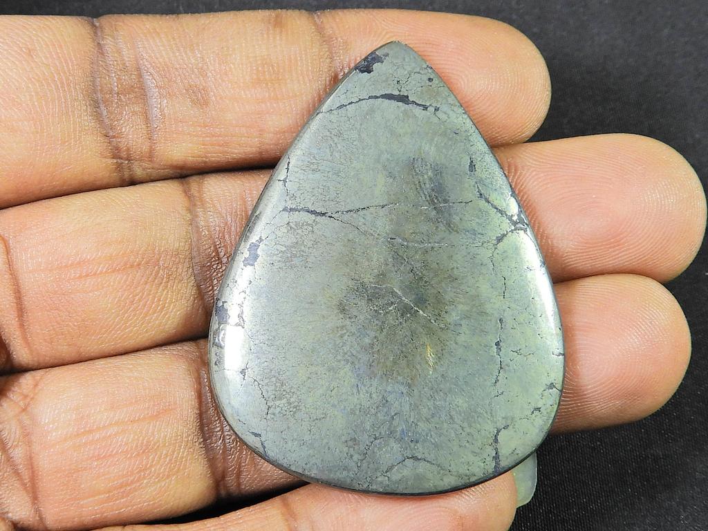 107Cts. 100% Natural Appache Gold Designer Pear Loose Gemstone 37X48X04 MM SK-1085