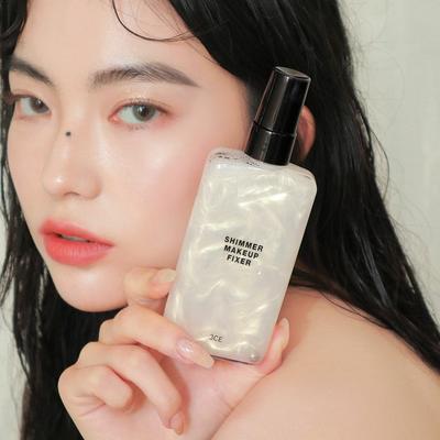 3CE SHIMMER MAKEUP FIXER Shimmer Makeup Fixer Mist, GOLD, 100ml, 1 Piece
