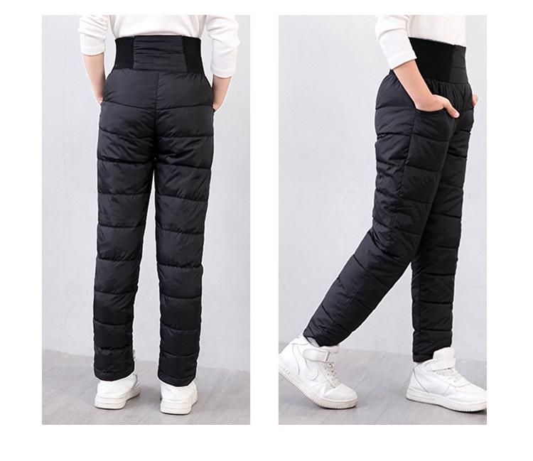 High-Waist Warm Cotton Pants for Baby Boys & Girls - Autumn/Winter Collection