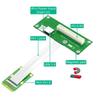 Green PCB Mini PCI-E to 8X PCI-E Extension Cable Set