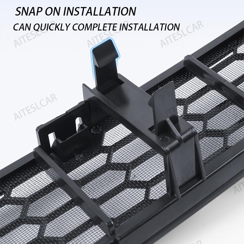 For Tesla Model YL/Y/Launch Juniper 2025 2026 Front Grill Guard Grille Inserts Mesh Anti Insect Net Cover Bumper Grid Filter