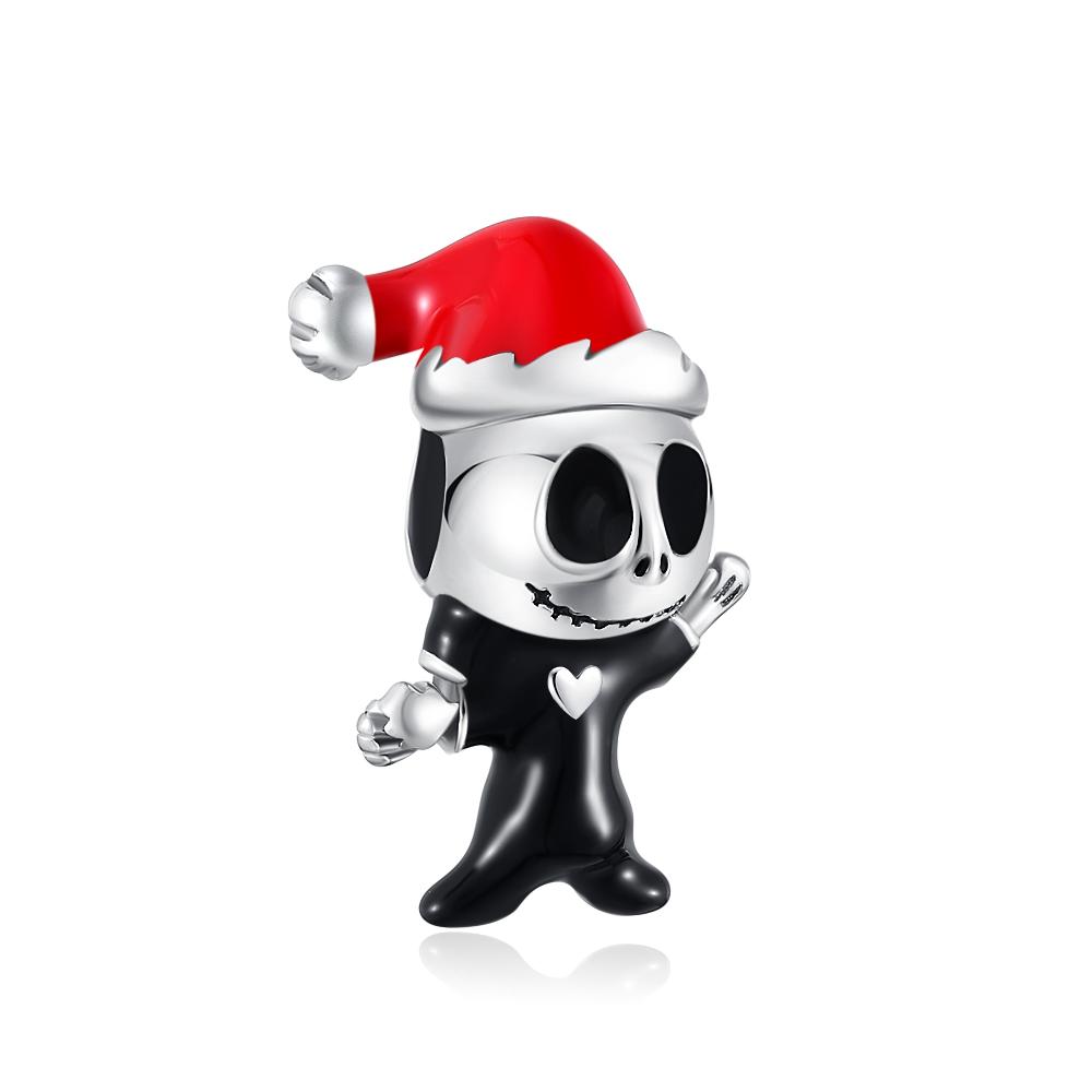 925 silver Red Christmas series Charm Apple snowman reindeerBead Fit Original Bracelet Ladies Exquisite Accessories Jewelry