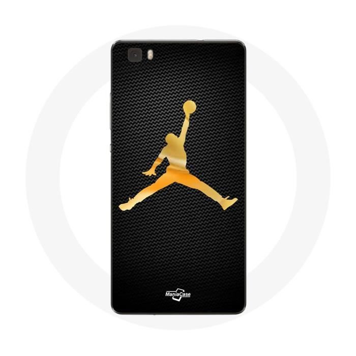Coque pour Huawei P8 Lite Air Michael Jordan Logo Jaune
