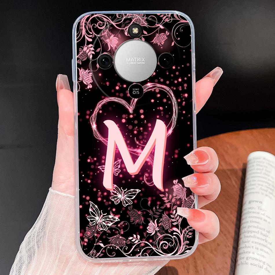 For Honor X6D X8D X9D 4G 5G Case Dreamy Color Letters Clear Covers For HonorX6D X 8D X9D Soft TPU Silicone Anti Drop Back Cover