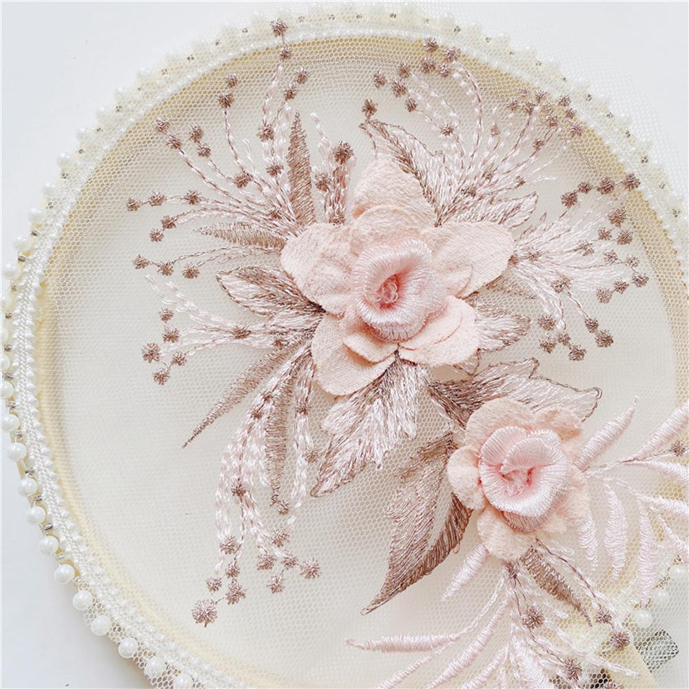 1 ks 3D krajková aplikace na svatební šaty DIY řemeslo květinová nášivka oděvní pomocný materiál