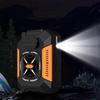 3 Speed Settings 5000mAh Wearable Cooling Device Portable Waist Fan with LED Light for Emergency Outside Hiking Home Camping