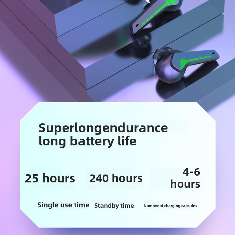 Gaming Bluetooth Headset In-ear Low Latency TWS Ultra Long Standby Running Sports Sweat Prevention
