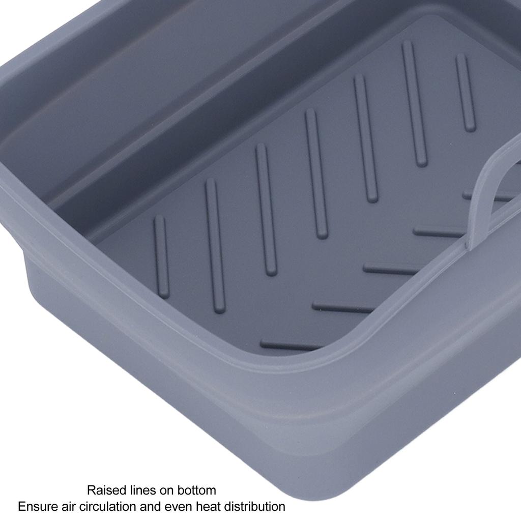 Silicone Cooker Pot Rectangular Fryer Liner Tray Replacement for Kitchen Cooking Accessories