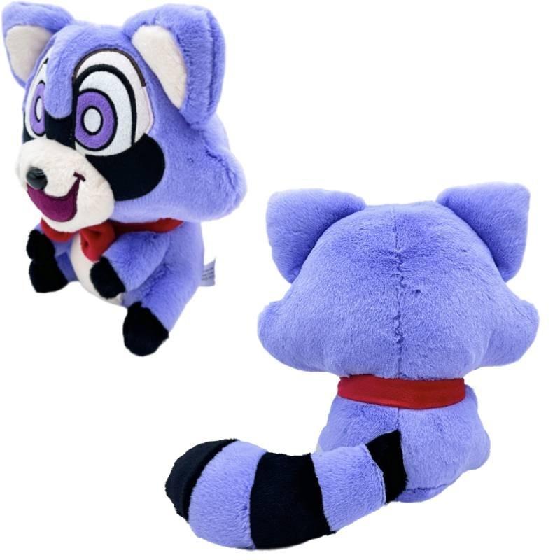 Adorable Indigo Park Plush Purple Raccoon With Soft Short Plush Material