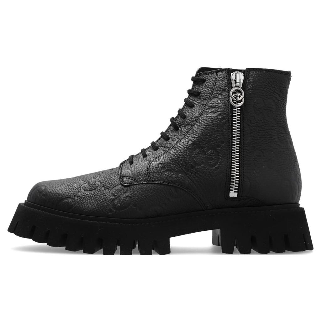 Gucci GG Leather Boots 699584 AACJC 1000