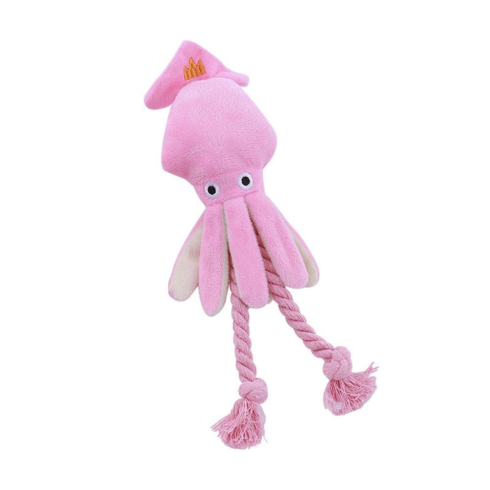 

Щенок Кальмар Домашний Питомец Собака Жевательная Игрушка Для Прекрасной Розовой Чистки Зубов Игрушки для Домашних Животных Осьминог Плюшевые Игрушки Принадлежности BB Маленькая Милая Веревочная Игрушка Собака Пищалка