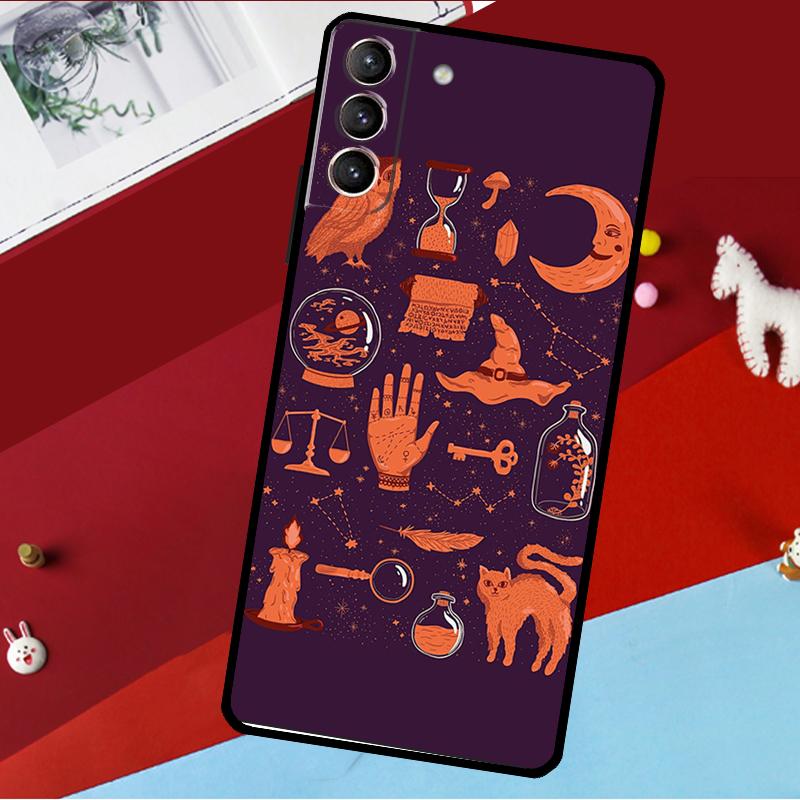 Mysterious Witch Case For Samsung Galaxy S23 Ultra Plus S21 FE S20 FE S8 S9 S10 Note 10 20 S22 Ultra Cover