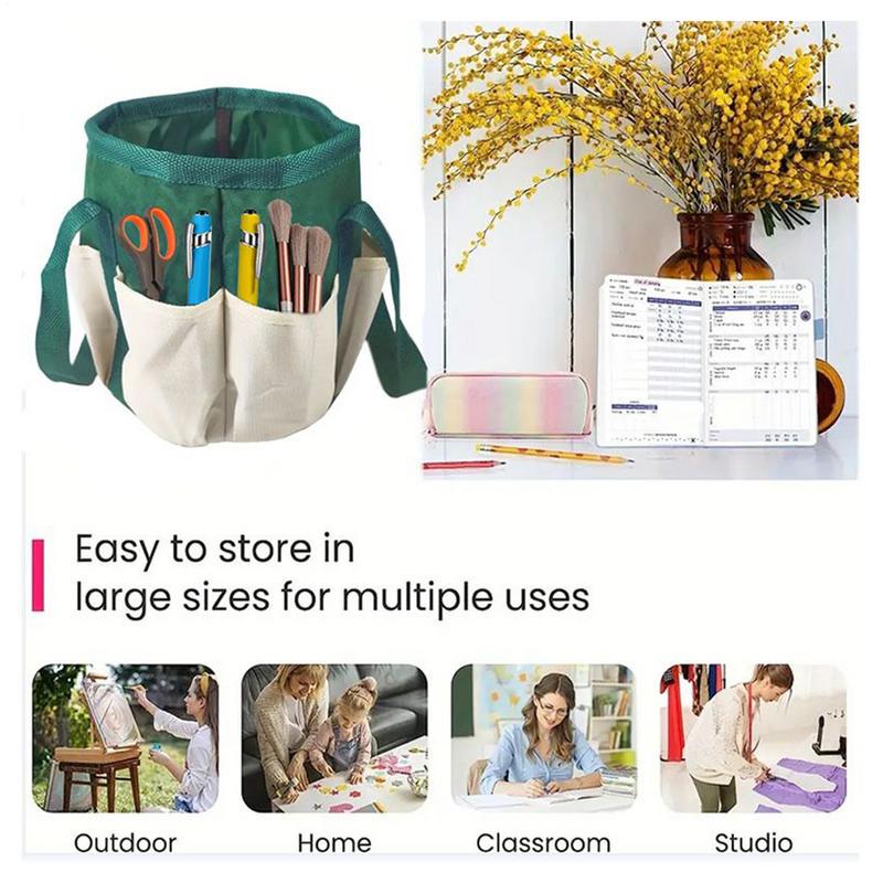 Garden Tool Bag Waterproof Home Organizer Bucket Gardening Organizer Carrier Buckets With Multiple Pockets Tool Storage Bag For