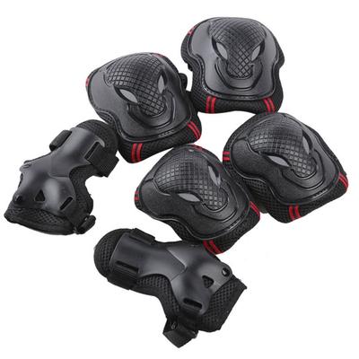 Juego de 6 piezas de equipo protector para patinaje rodilleras coderas muñequeras juego de equipo para patinaje