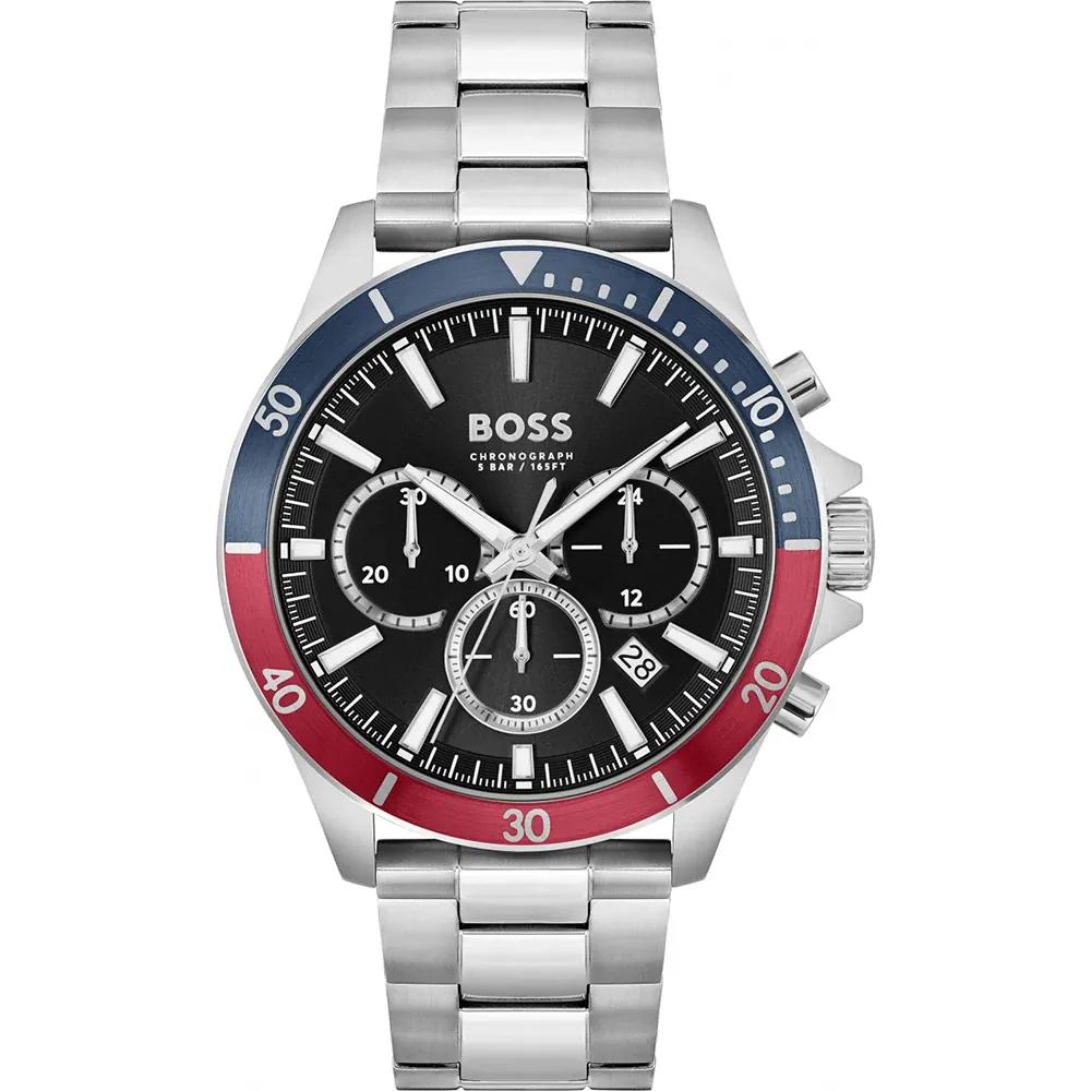 BOSS Troper Black Dial Stainless steel bracelet Men s Quartz Watch 1514108 чёрный