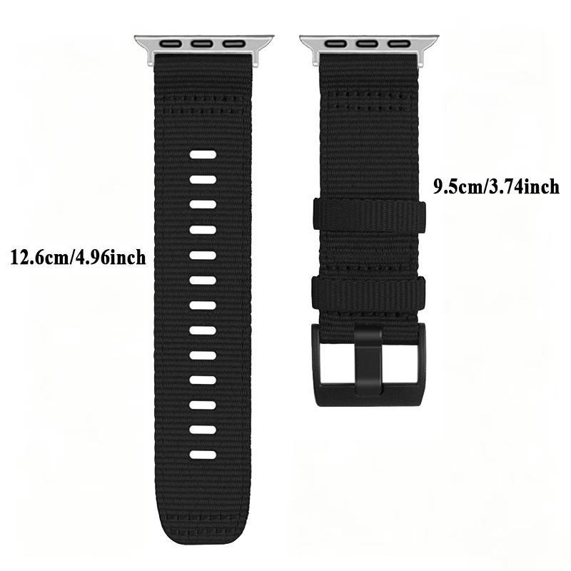 Pour bracelets Apple Watch 45mm 46mm Ultra2 3 49mm 42mm iwatch Band S11 46mm Bracelet en toile de nylon Sangle Série 11 10 9 8 7 6 11 SE