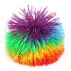 Silicone Construction Stress Relief Rainbow Colorful Sensory Toy Ball Shape