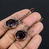 Pink Amethyst Earrings Gemstone Jewelry, 999 Copper Wire Wrapped Earrings, Handmade Beautiful Jewelry Earrings