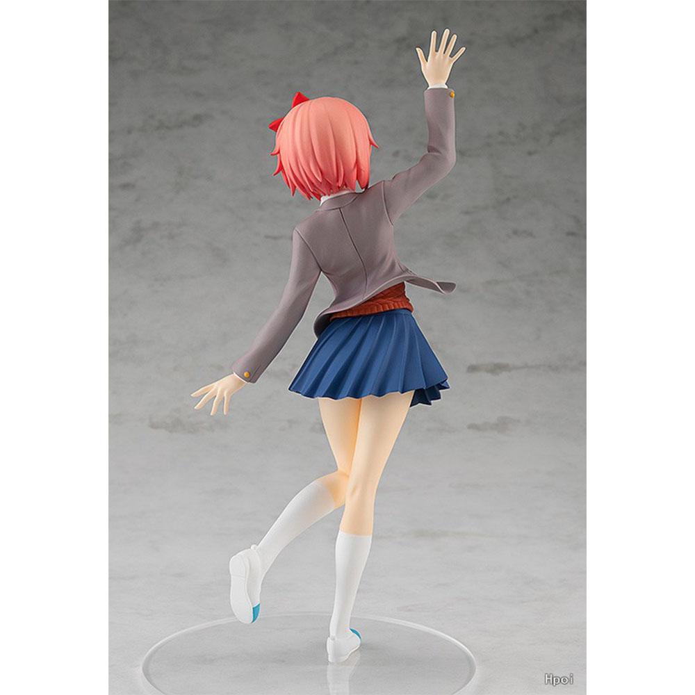 18CM Anime Game Doki Doki Literature Club Sayori Figure Cute Girl Animation Model Toys Gifts Collection Decoration Ornaments PVC