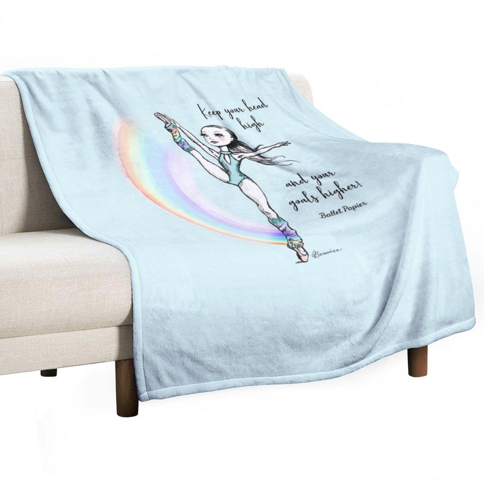 

Keep your head high and your goals higher! Throw Blanket Shaggy Bed Fashionable Sofas Comforter Blankets 30x40in