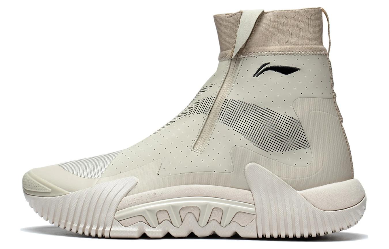 Li Ning Badfive 2 Basketball Shoes Men s High Top Dusty Khaki ABFS017-5 44