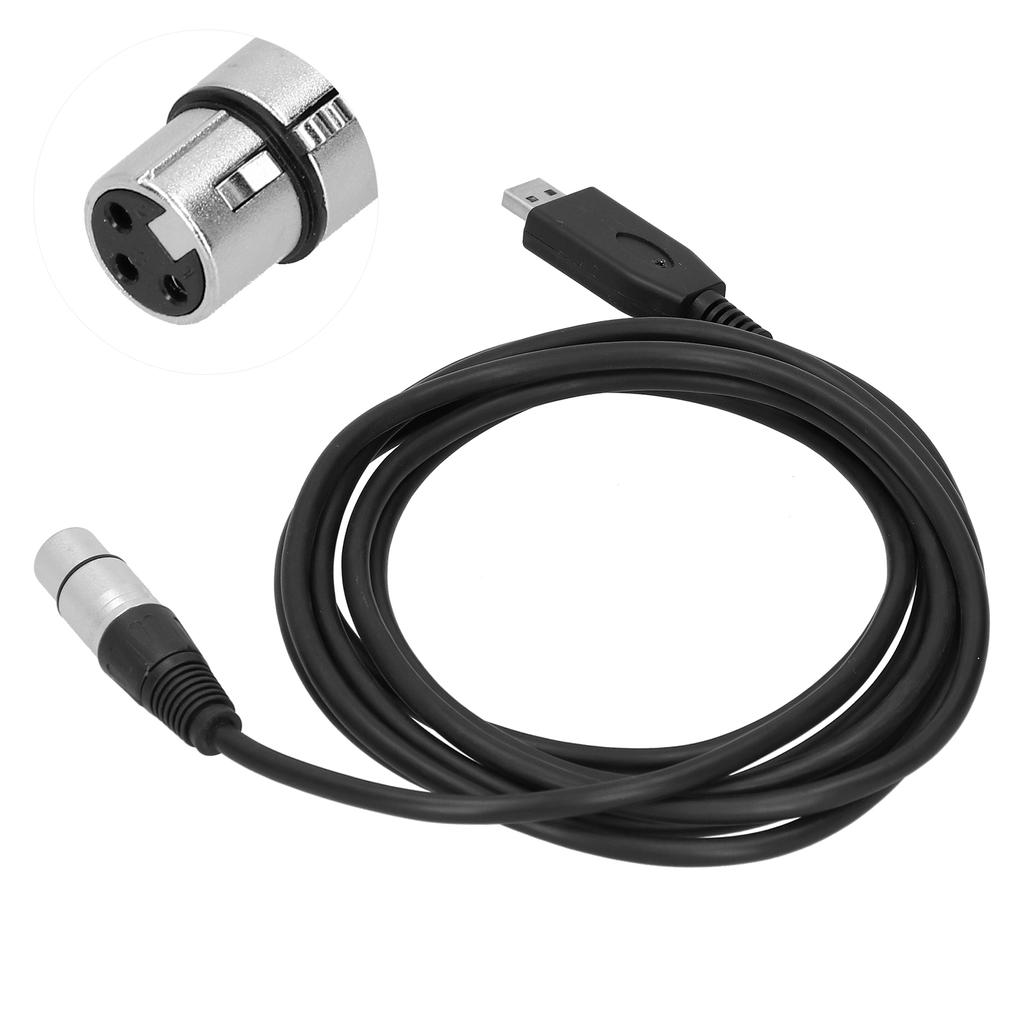 USB to XLR Female Microphone Cable Plug Play Microphone Connector Cable Cord2m 6.6ft