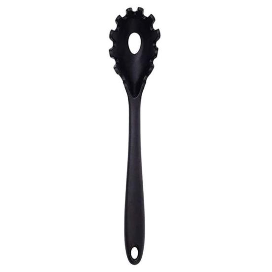 Silicone Pasta Fork Heat Resistant Noodle Spaghetti Strainer Server Spoon Tool Sale Goods