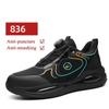 Mens Steel Toe Anti-Puncture Breathable Safety Shoes Mens Anti-smash Anti-slip Protective Factory Site Safety Work Shoes