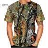 Men Hunting Camouflage T-Shirt Summer Short Sleeve 3D Print Streetwear Luxury Casual Top Clothes