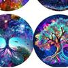 8/10Pcs Diamond Painting Coasters with Holder Landscape Diamond Art Painting Kits Cat DIY Diamond Art Coaster Art Craft Supplies