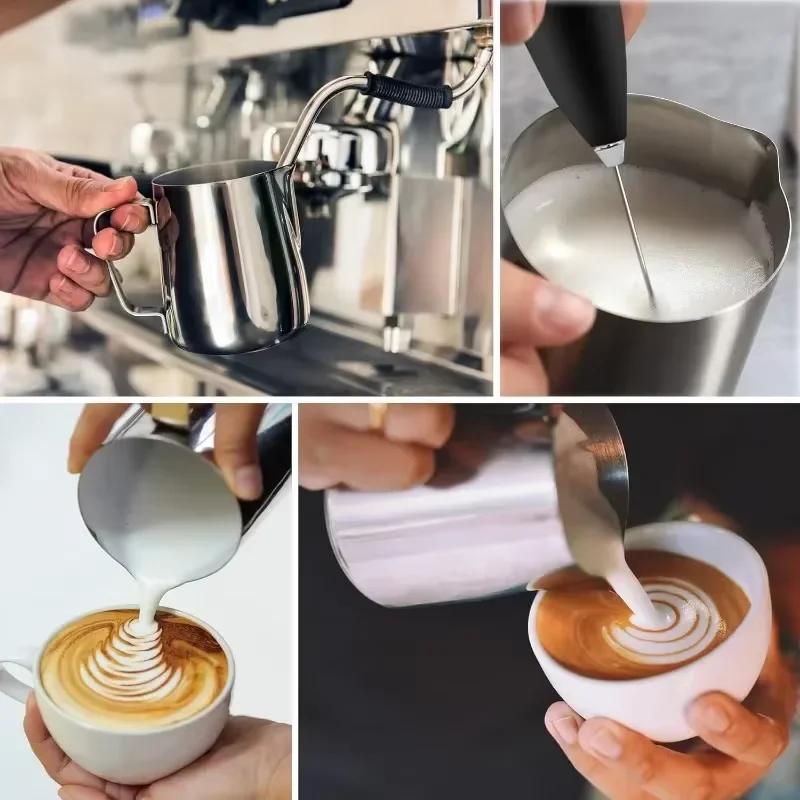 Top Quality Coffee Milk Frothing Jug Latte Art Milk Frother Pitcher Stainless Steel Measurement Jug Espresso Barista Tool Coffee