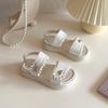 Girls Summer Pearl Decor Sandals Sweet Soft-Soled Children'S Princess Beach Shoes Open-Toe Children'S Casual Sandals
