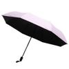 Składany parasol Czarna guma Stal Ochrona UV 3 składany Parasol przeciwsłoneczny na słoneczne dni Deszczowe dni Różowy z silikonem