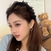 High Crown Comb Women's Mesh Bow Headband Create a Sweet Retro Hair Accessory
