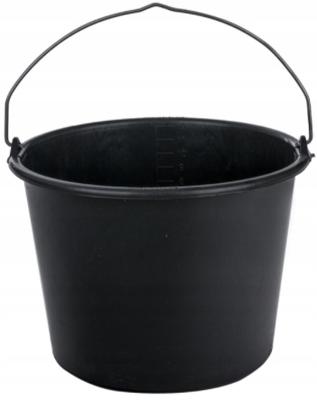 Plastové stavební vědro, 20 litrů, černé