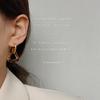 Trendy Vintage Transparent Resin Acrylic Metal Earrings Korean Irregular Geometric Statement Drop Earrings Brincos Jewelry