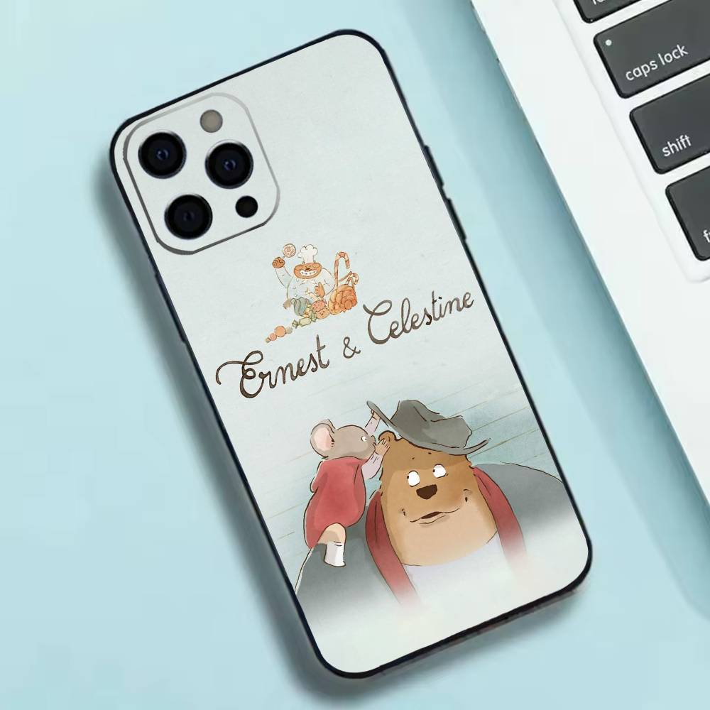 Чехол для телефона Эрнест и Селестина Силиконовый Мягкий Для IPhone 17 16 15 14 13 12 11 X XR Plus Pro Max Plus iPhone12PRO